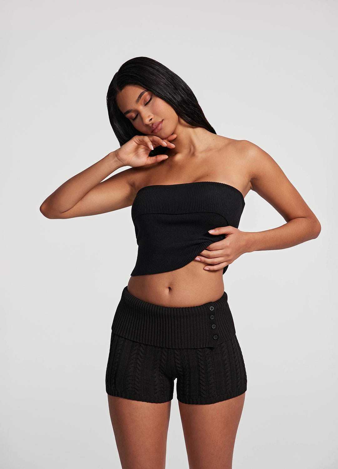 Cable Knit Micro Shorts - Image 5