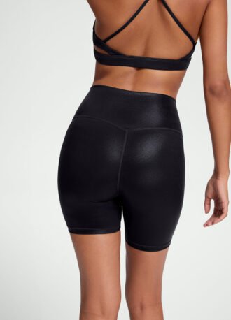 Faux Leather Bike Shorts