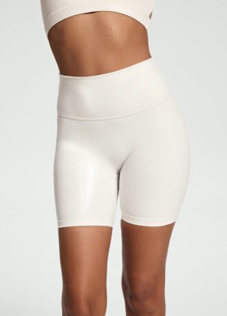 Faux Leather Bike Shorts