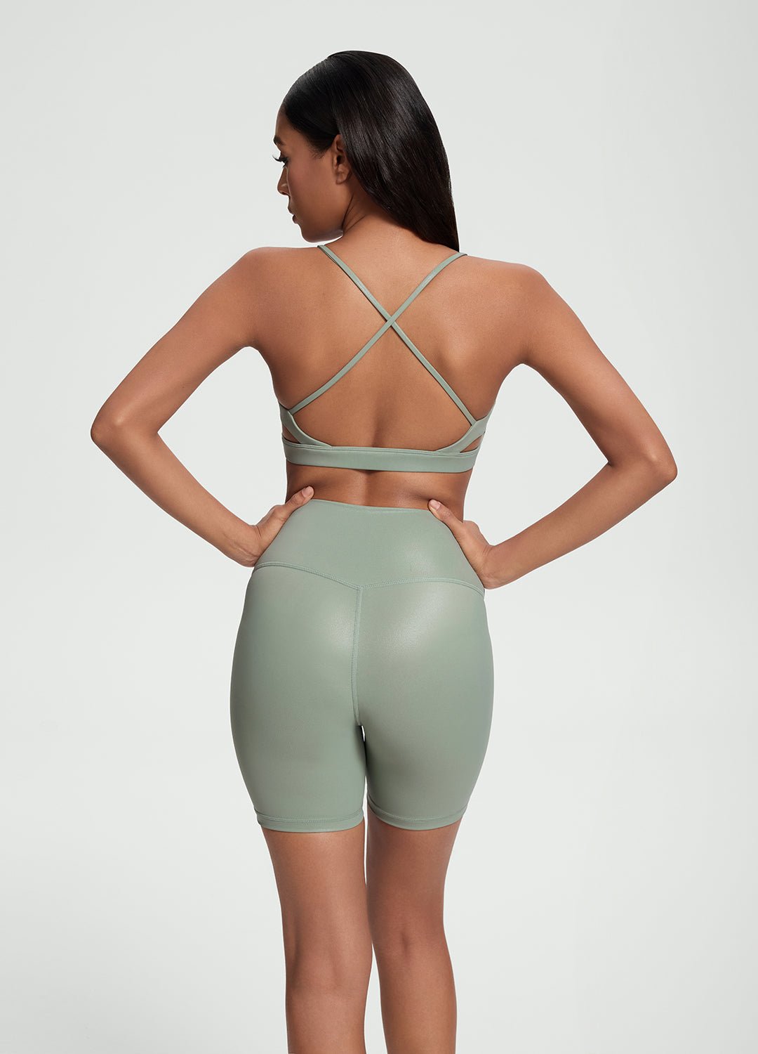 Faux Leather Crossback Top - Image 3