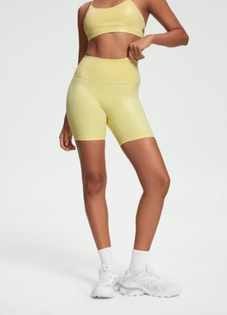 Faux Leather Bike Shorts