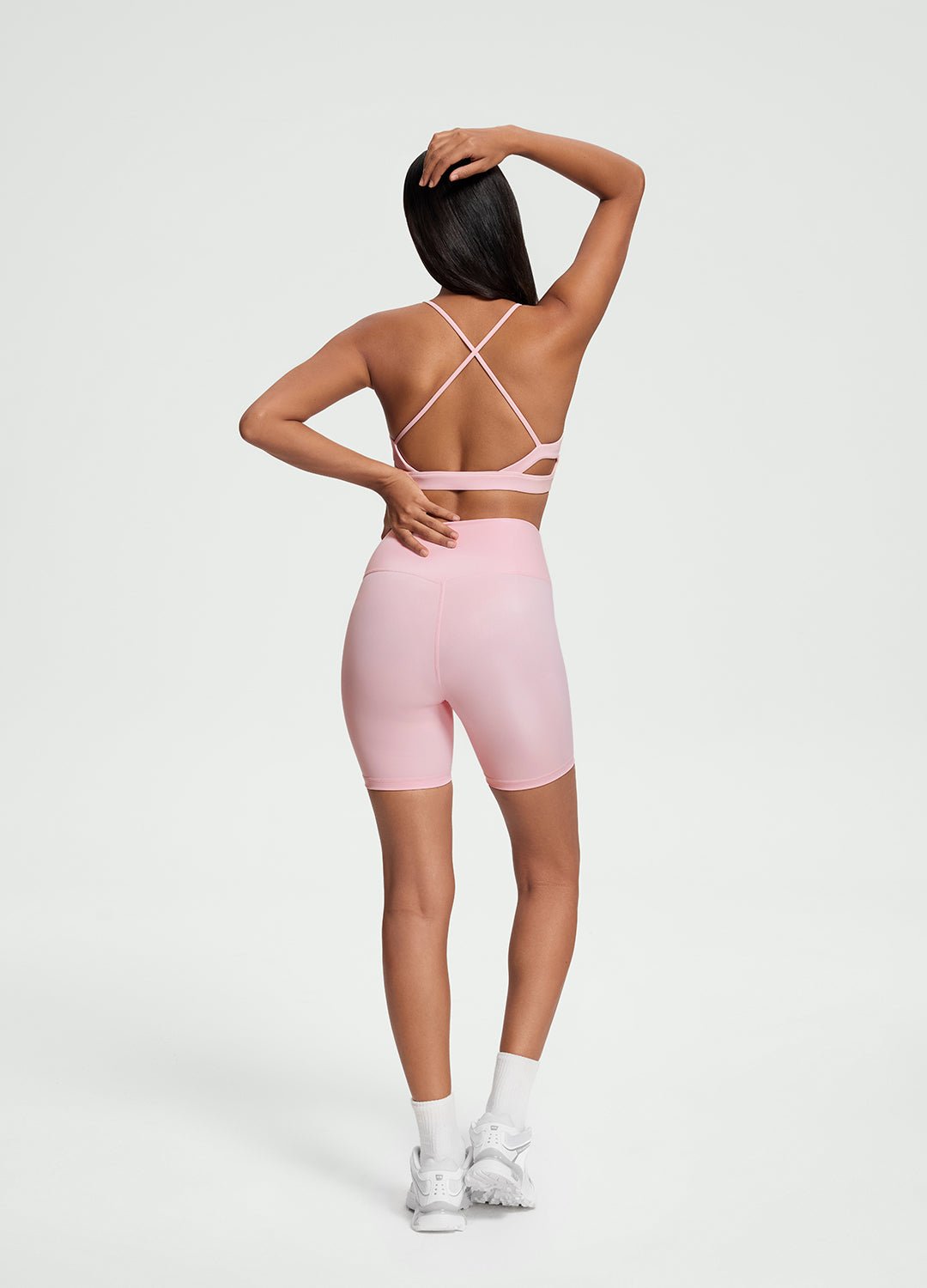 Faux Leather Bike Shorts - Image 6