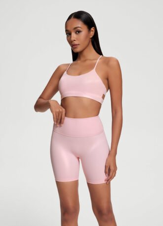 Faux Leather Bike Shorts