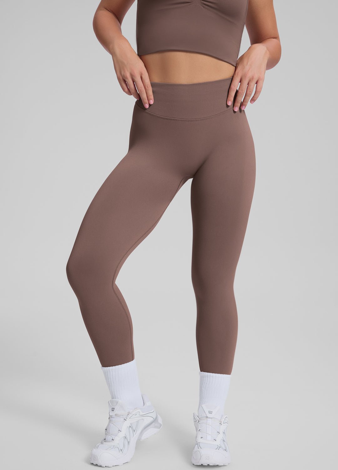 Ultrasculpt High Waisted Butt Lifting Tummy Control Shaping Training Leggings - Image 2