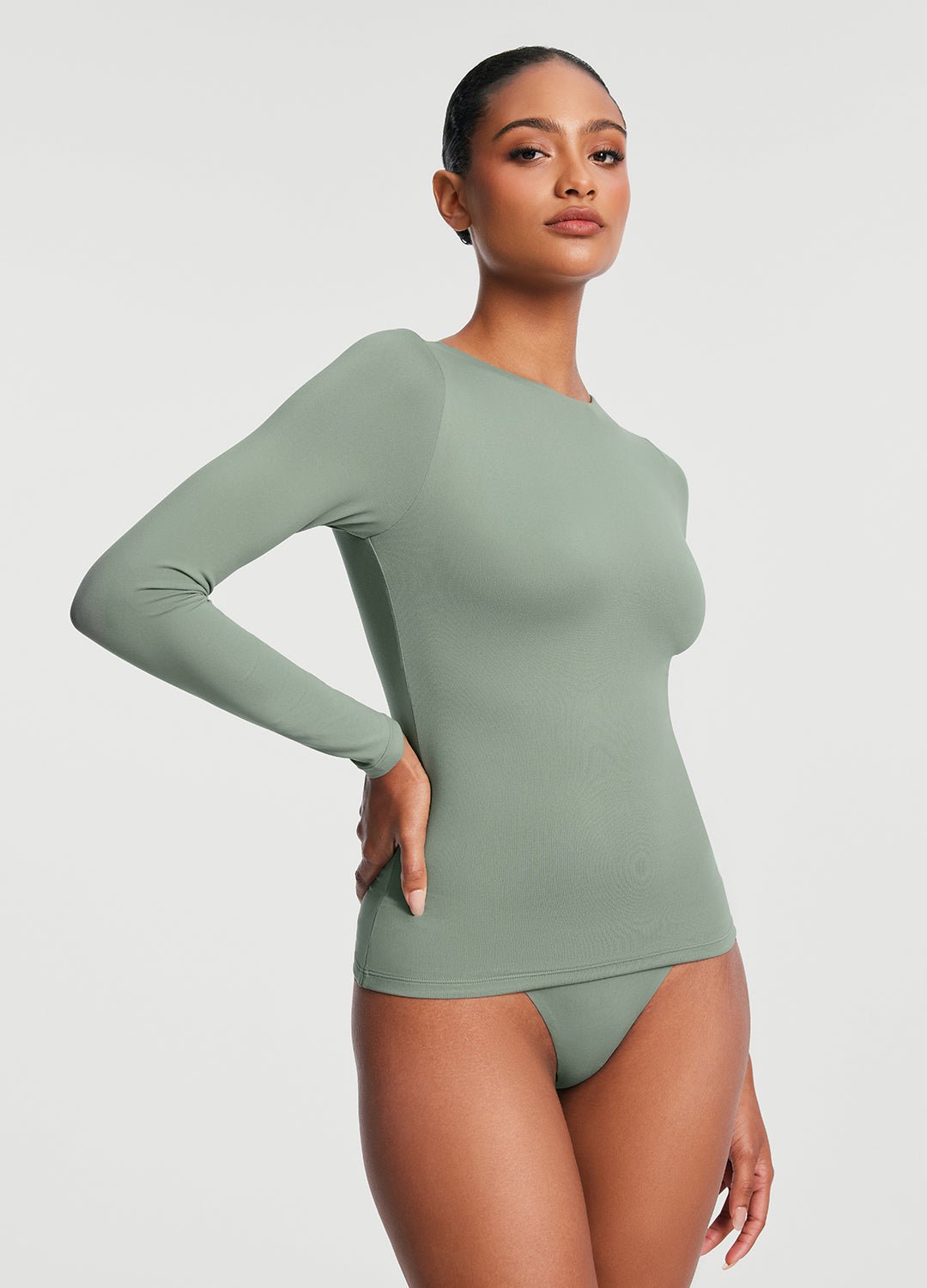 Crew Neck Long Sleeve Top - Image 4