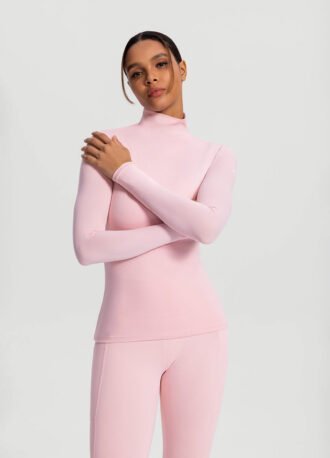 Mock Neck Long Sleeve Top