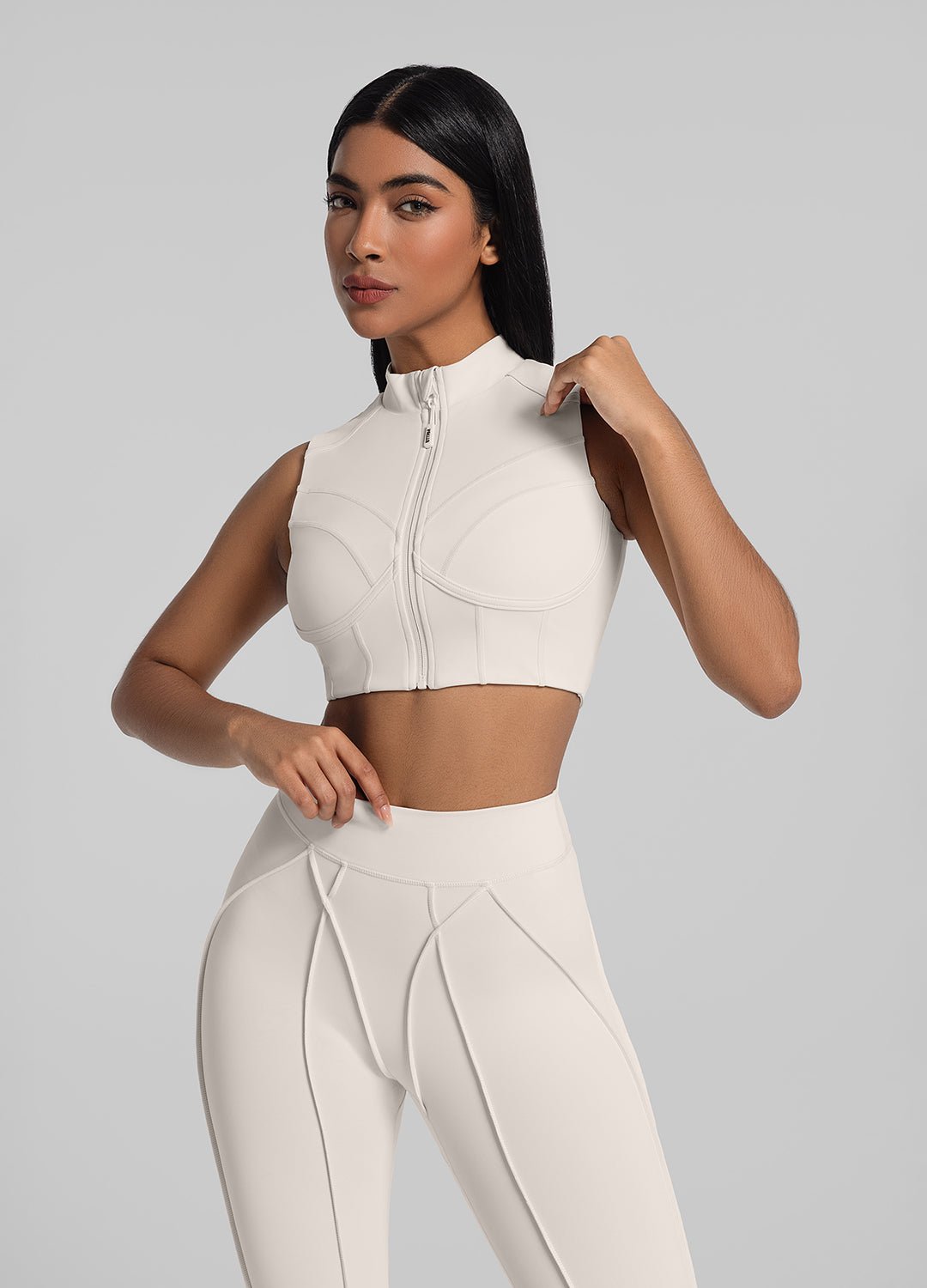 High-Neck Zip-Up Top - Image 6