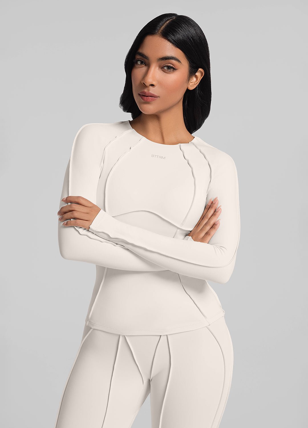 Contour Stitch Long Sleeve Top - Image 5