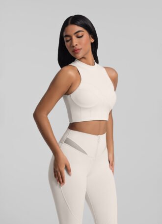 High-Neck Crop Top