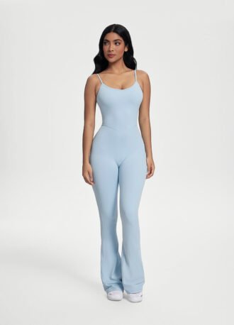 Flared Scrunch Jumpsuit
