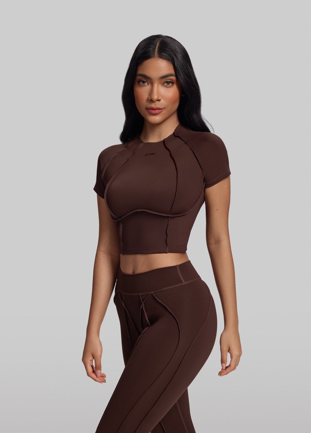 Contour Stitch Crop Top - Image 2