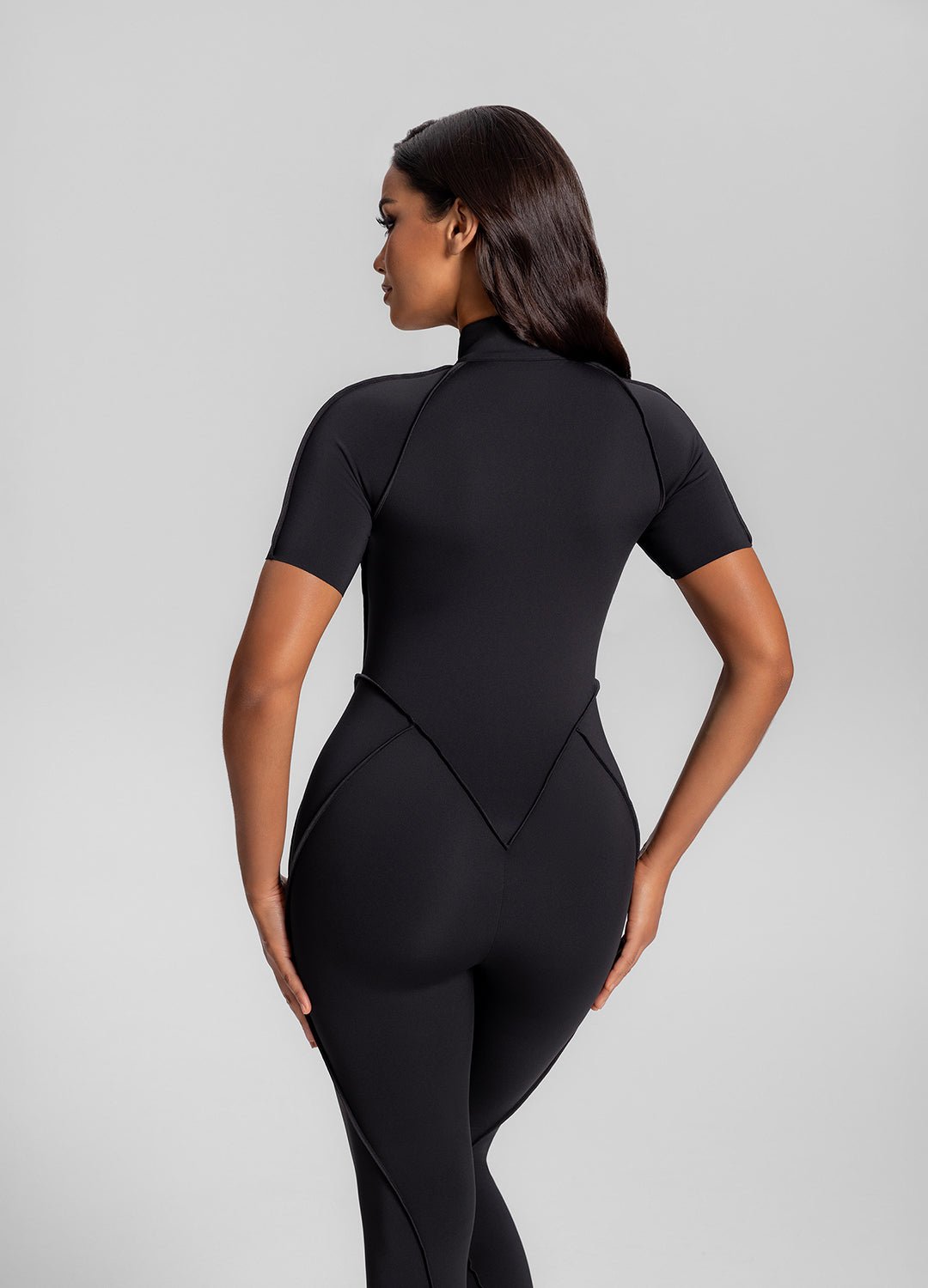 Short Sleeve Closed-Back Catsuit - Image 3